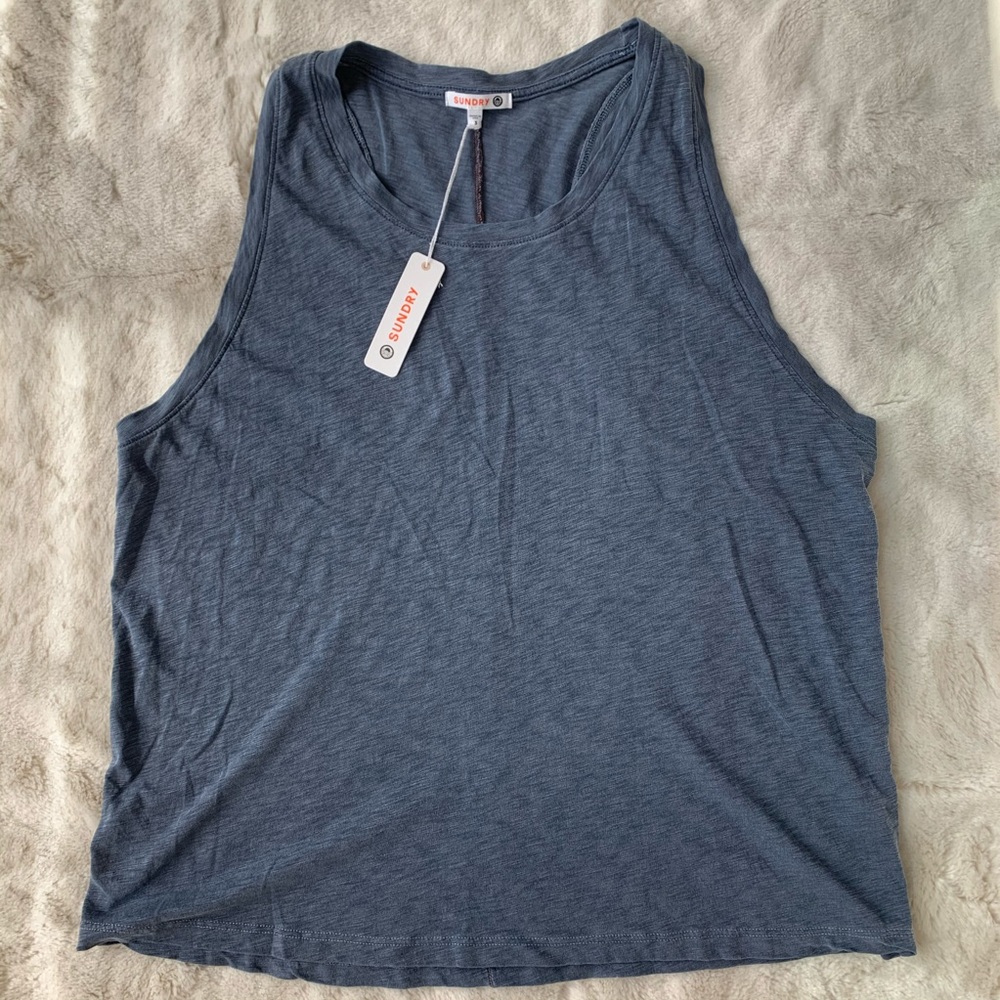 Sundry blue tank